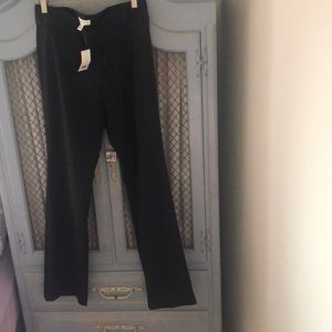 Banana Republic black tuxedo pant with trim, no buttons, side zipper